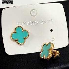 Сережки мед.сталь14К 10714 (1.5см)